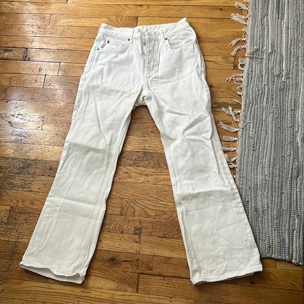 H&M white jeans